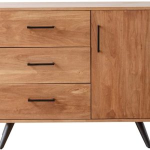 Sideboard Cabinet Living Room Cabinet Retro Sideboard Buffet With Drawers Multifunctional Cabinet For Dining Room for Dining Room Hallway Bathroom Corner ( Color : Natural , Size : 94X45X112CM )