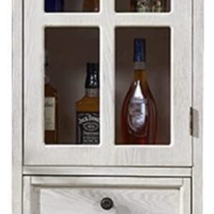 ACIYD Luxury Buffet Sideboard Bar Cabinet with Storage, Solid Wood Wine Cabinet Side Cabinet High Cabinet Modern Minimalist Living Room Dining Room Display Cabinet (Color : White)