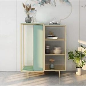 SERUMY Display Cabinets Dining Room Furniture Sideboard Dining Side Cabinet Decoration Cabinet Living Room Glass Cabinet Porch Cabinet Household Wall Lockers Sideboard Buffet