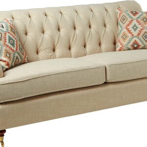 ACME Furniture Sofa, Beige Fabric